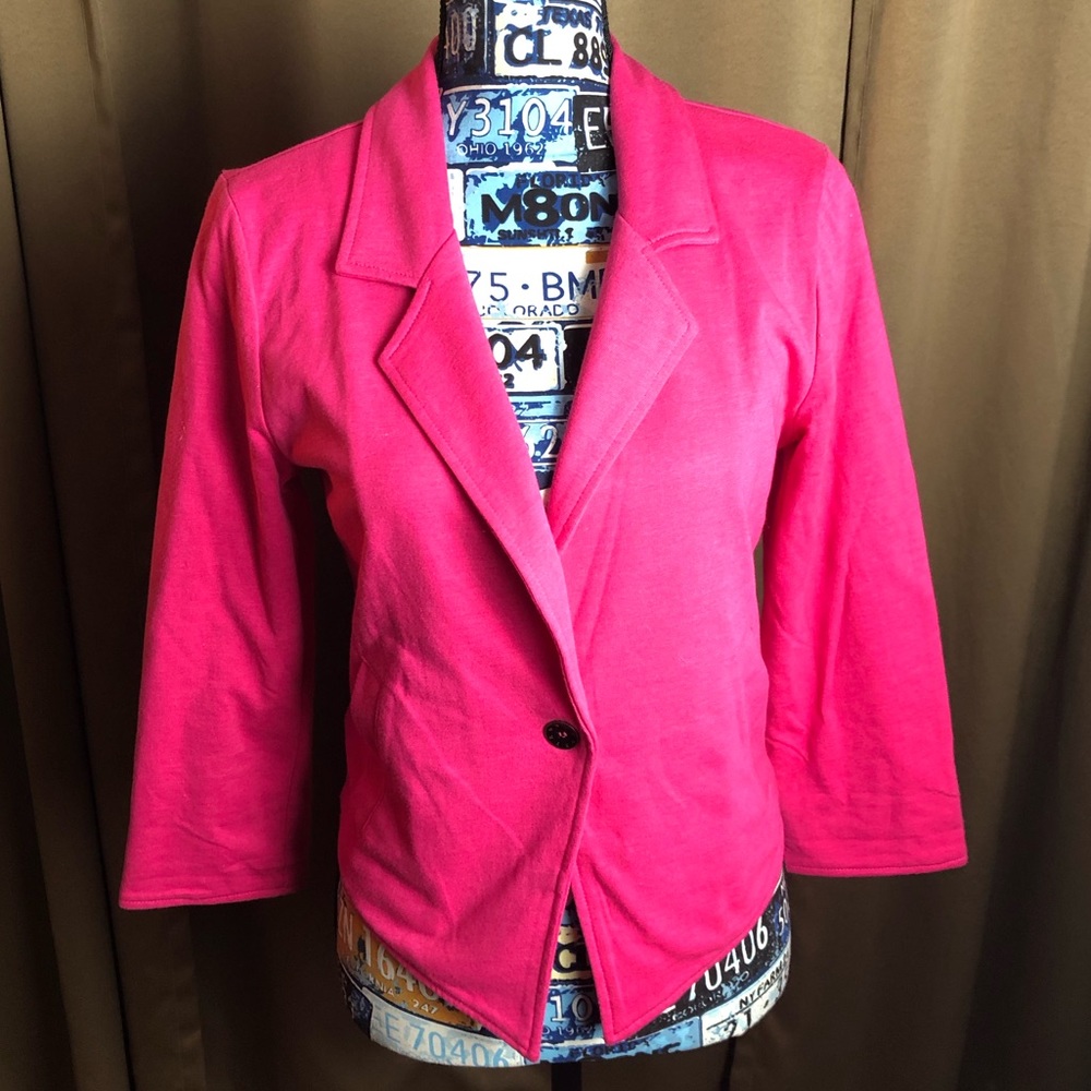 Roxy Button Front Blazer Jacket